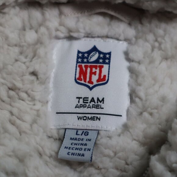 NFL Tennessee Titans Sherpa‎ Jacket Womens Large Football Quarter-Zip Pullover - Picture 9 of 13